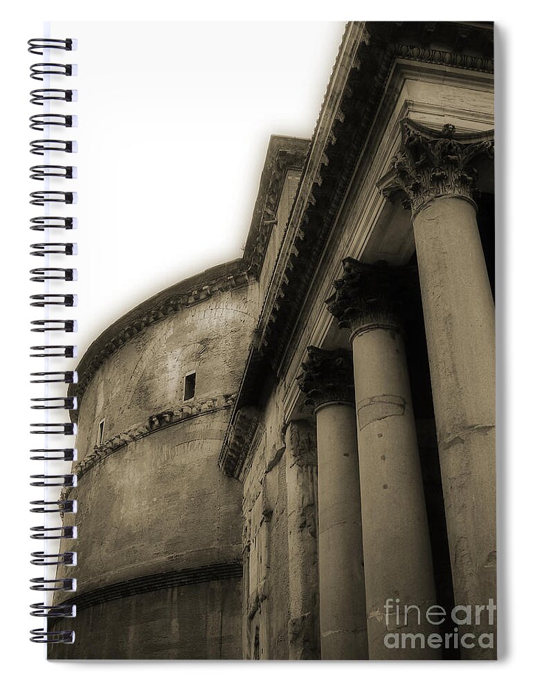 Pantheon Spiral Notebook featuring the photograph Pantheon by Angela DeFrias