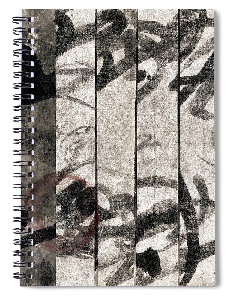Paper Spiral Notebook featuring the photograph Paper Walls by Carol Leigh