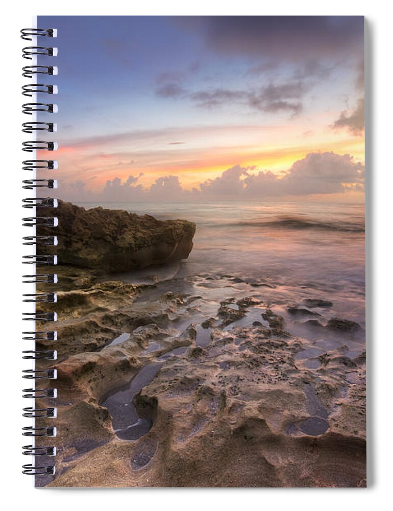 Clouds Spiral Notebook featuring the photograph Paradise on Jupiter by Debra and Dave Vanderlaan