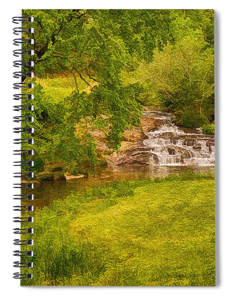 Pardue Mill Creek Spiral Notebook featuring the photograph Pardue Mill Creek by Priscilla Burgers
