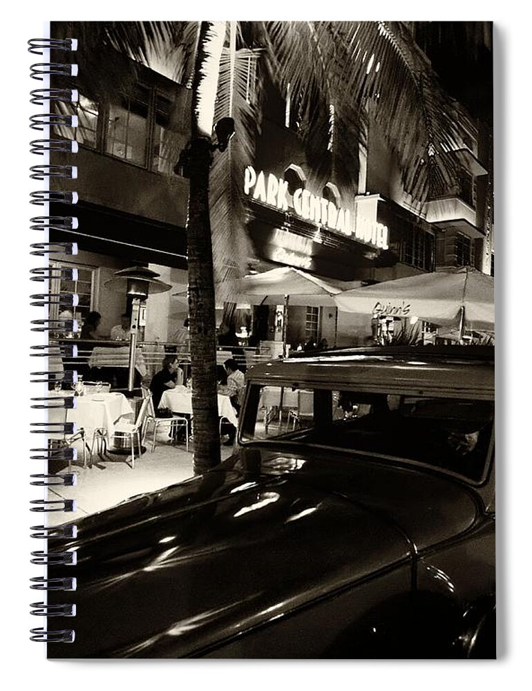 Park-central-hotel Spiral Notebook featuring the photograph Park Central Hotel by Gary Dean Mercer Clark