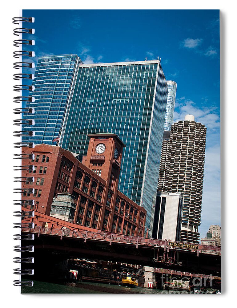 Park Towers Chicago Spiral Notebook featuring the photograph Park Towers Chicago by Dejan Jovanovic