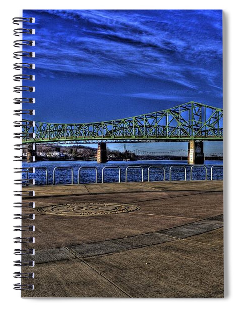 Parkersburg Spiral Notebook featuring the photograph Parkersburg Point Park by Jonny D