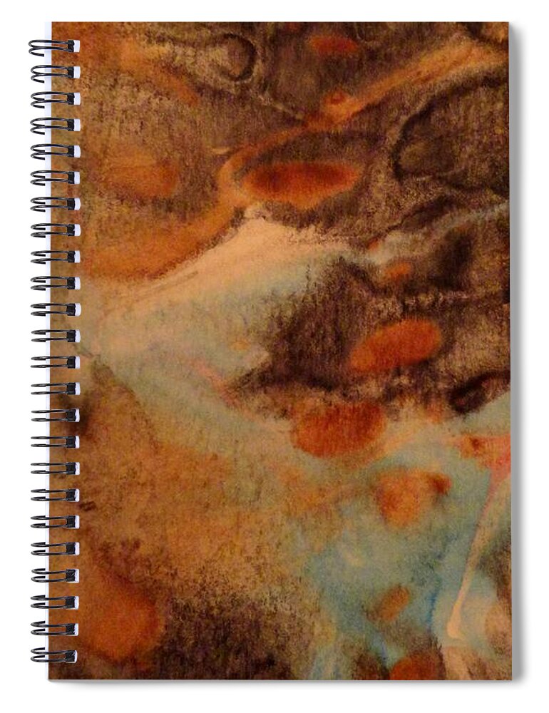 Passage Spiral Notebook featuring the painting Passage by Mike Breau