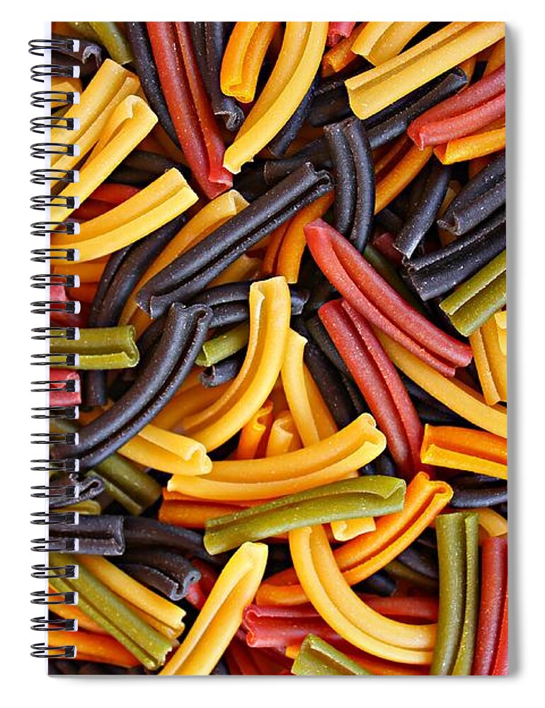 Pasta Spiral Notebook featuring the photograph Pasta Lovers by Clare Bevan