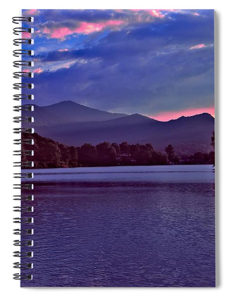 Lake Junaluska Spiral Notebook featuring the photograph Twilight  by Dennis Baswell