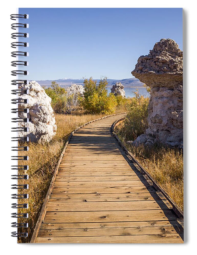 Lake Spiral Notebook featuring the photograph Path To Mono Lake by Priya Ghose