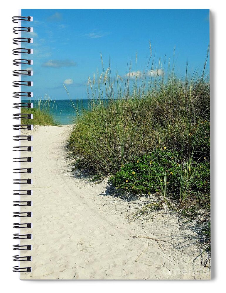 Florida Spiral Notebook featuring the photograph Path to Pass -a- Grille by Valerie Reeves