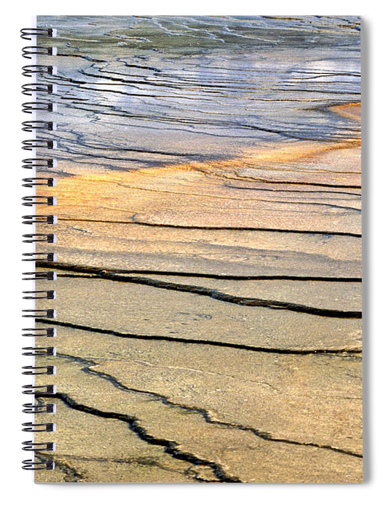 Patterns Spiral Notebook featuring the photograph Patterns at Yellowstone #1 by Sharon M Connolly