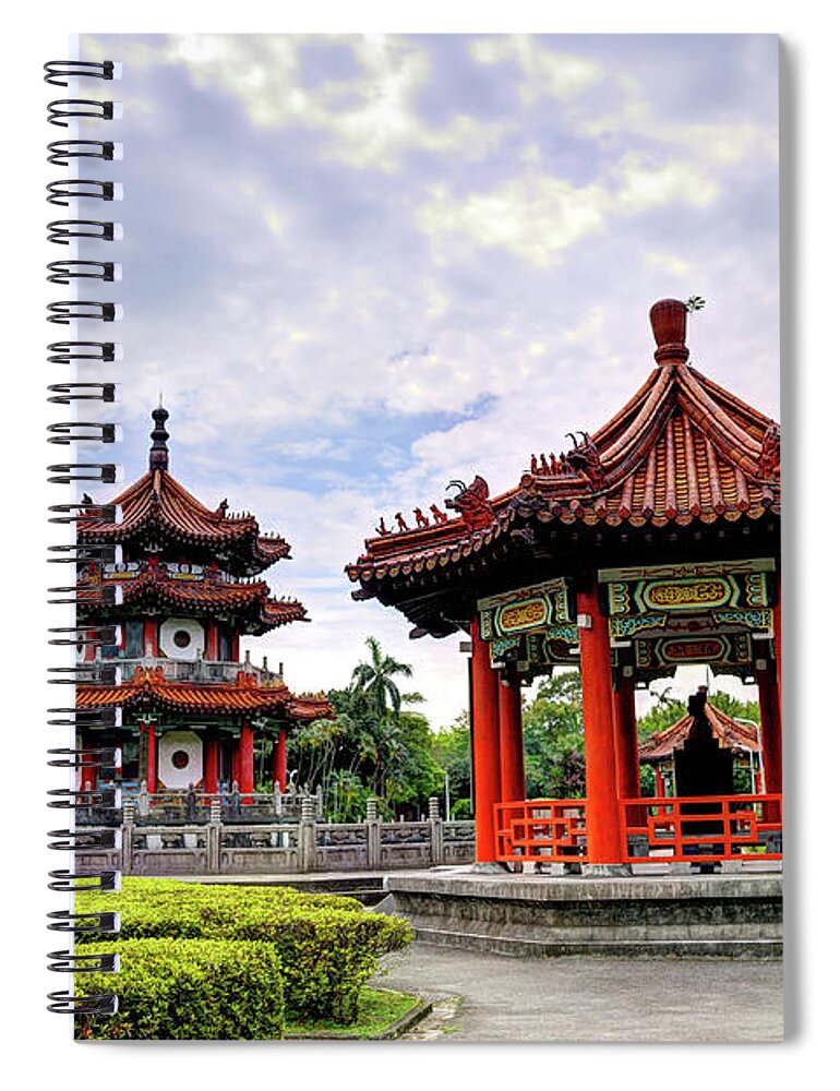 Tranquility Spiral Notebook featuring the photograph Peace Disaster Prevention Park by Jacky Lee