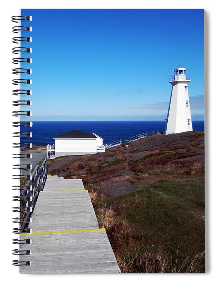 Cape Spear Spiral Notebook featuring the photograph Peaceful Day at Cape Spear by Zinvolle Art