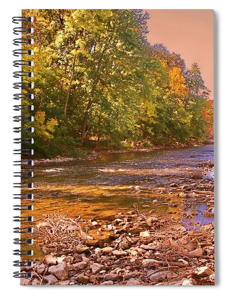 Stream Spiral Notebook featuring the photograph Peaceful Retreat by Susan McMenamin