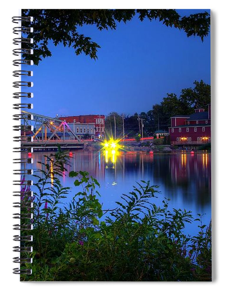 Baldwinsville Spiral Notebook featuring the photograph Peaceful River by Dave Files