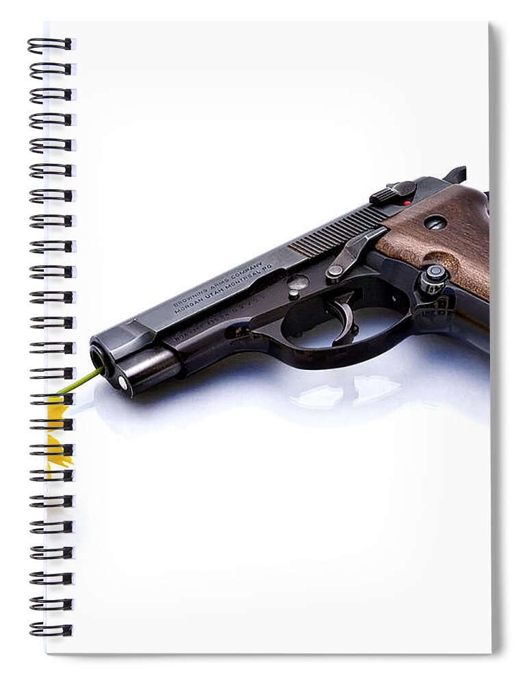 Endre Spiral Notebook featuring the photograph Peacemaker by Endre Balogh