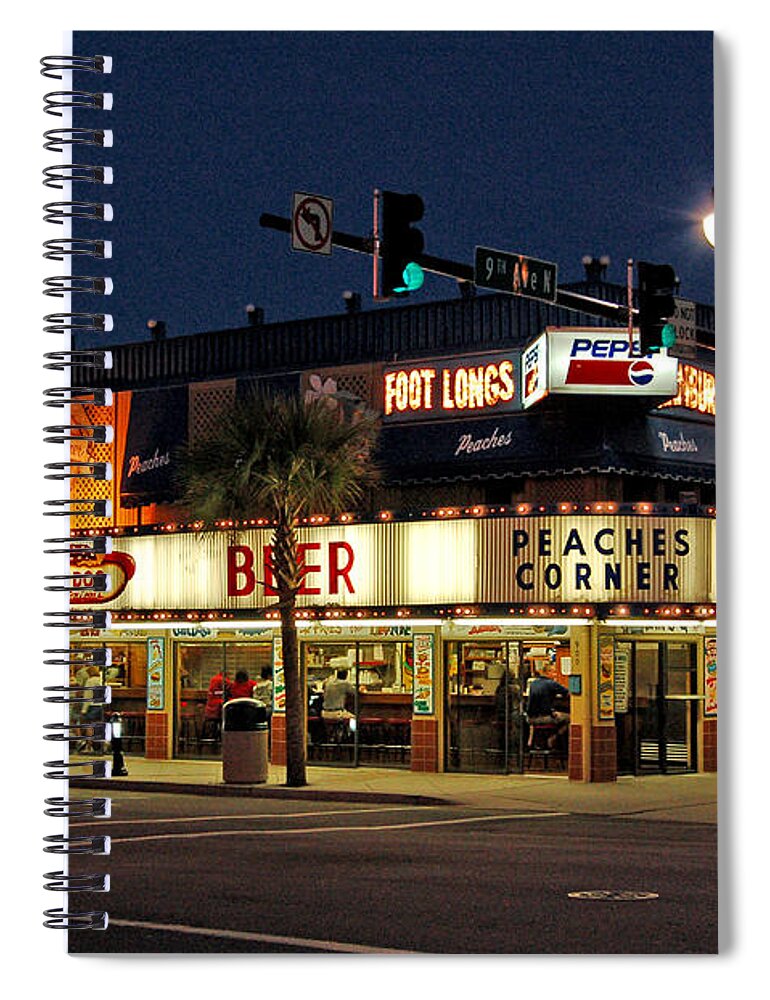 Peaches Corner Spiral Notebook featuring the photograph Peaches Corner by Suzanne Gaff
