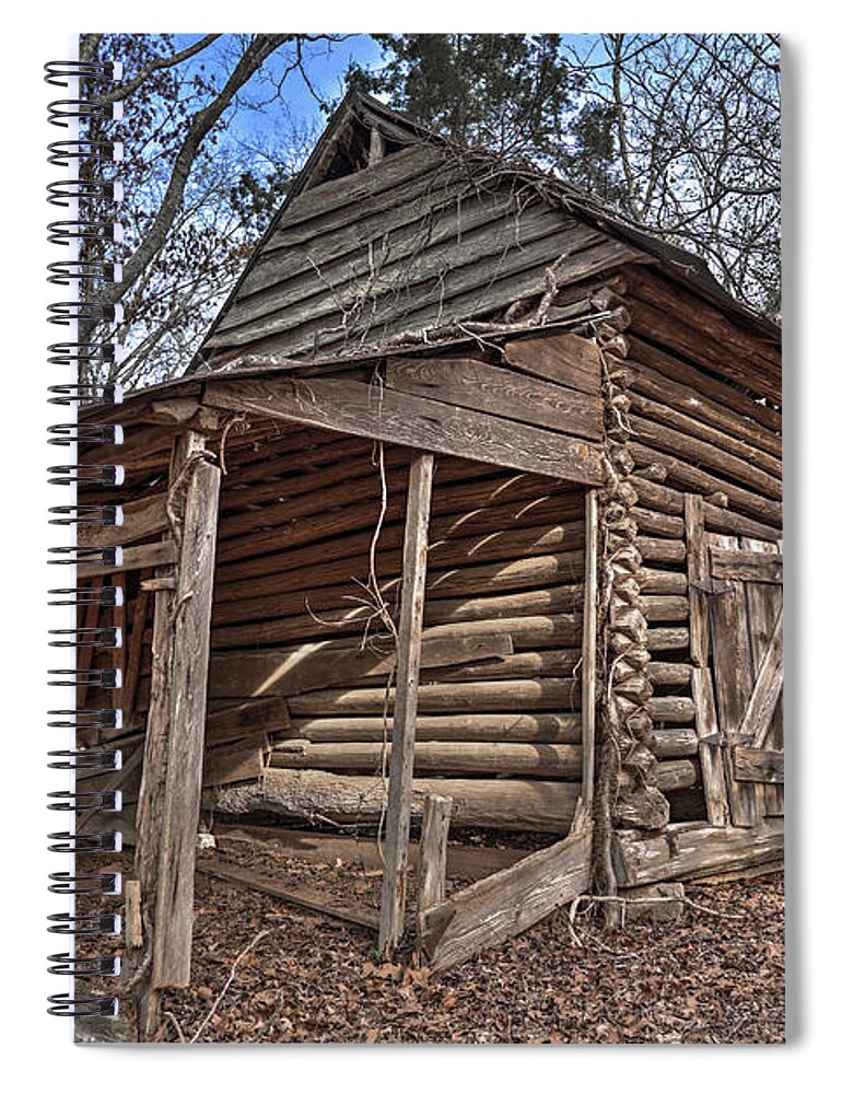 Old Spiral Notebook featuring the photograph Peak Ruins-4 by Charles Hite