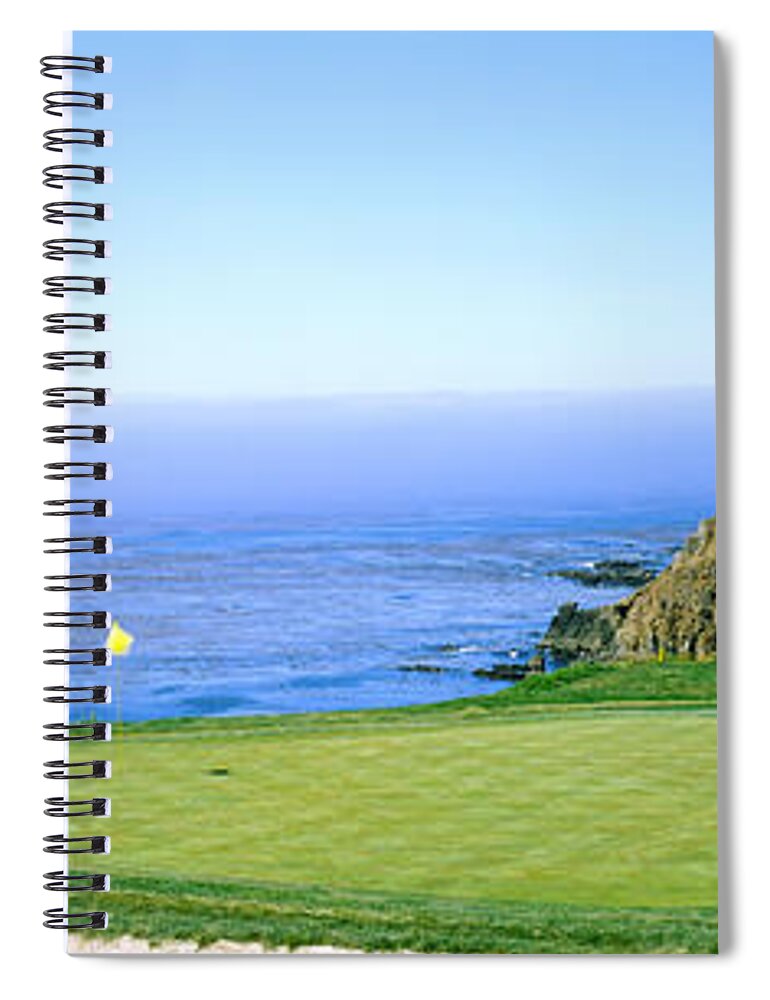 Photography Spiral Notebook featuring the photograph Pebble Beach Golf Course, Pebble Beach by Panoramic Images