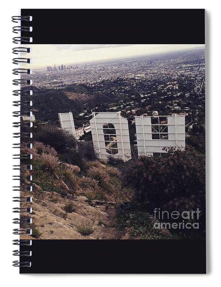 Hollywood Spiral Notebook featuring the photograph Peek by Denise Railey