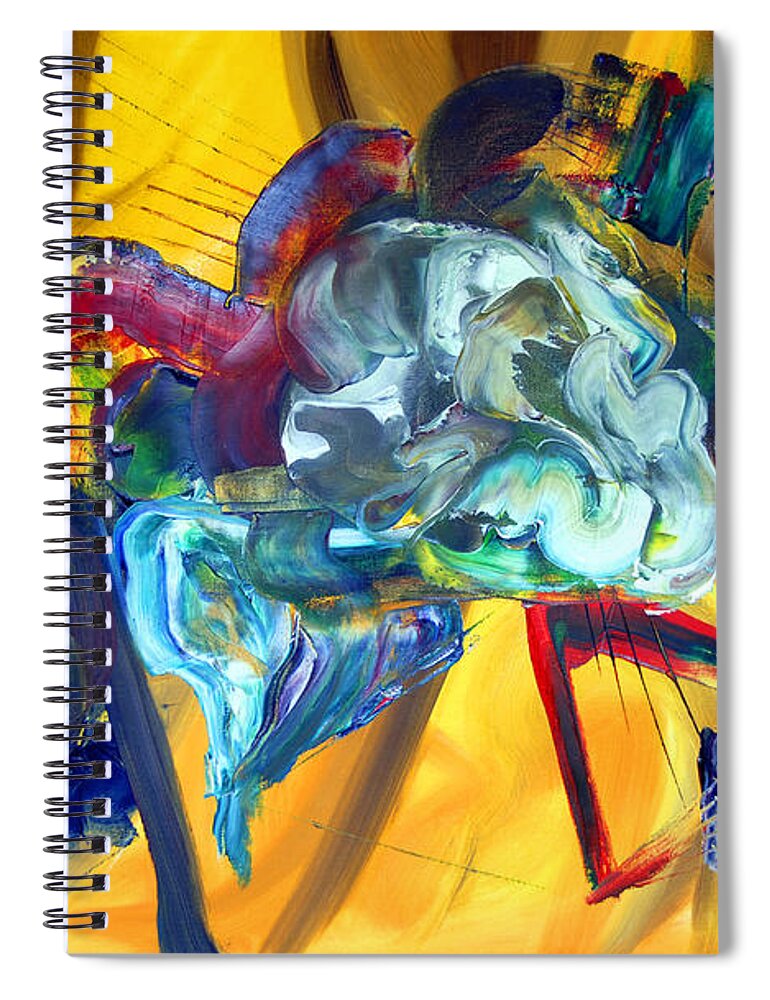 Pegasus Spiral Notebook featuring the painting Pegasus by James Lavott
