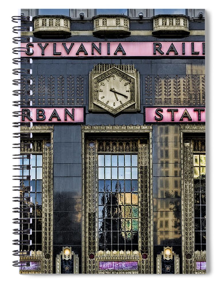 Pennsylvania Railroad Suburban Station Spiral Notebook featuring the photograph Pennsylvania Railroad Suburban Station by Susan Candelario