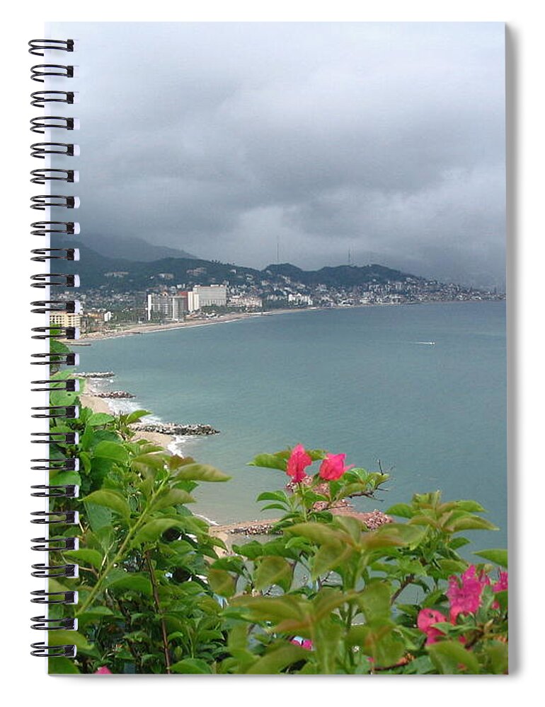 Penthouse Spiral Notebook featuring the photograph Penthouse View - Puerto Vallarta by Vivian Martin
