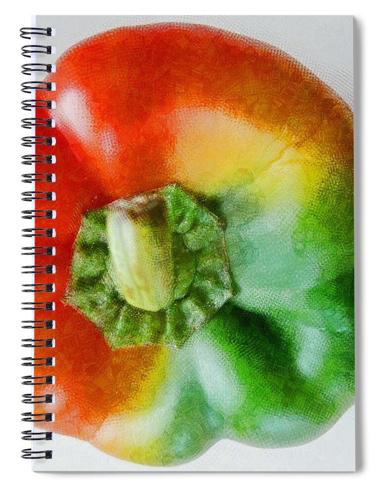 Abstract Spiral Notebook featuring the photograph Peppery Allsorts by Steve Taylor