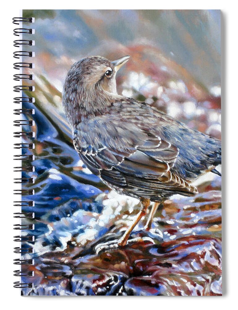 Camo Spiral Notebook featuring the painting Perfect Camouflage by Dianna Ponting