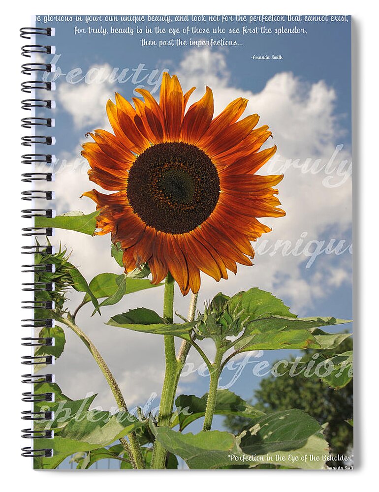 Perfection Spiral Notebook featuring the photograph Perfection in the Eye of the Beholder by Amanda Smith
