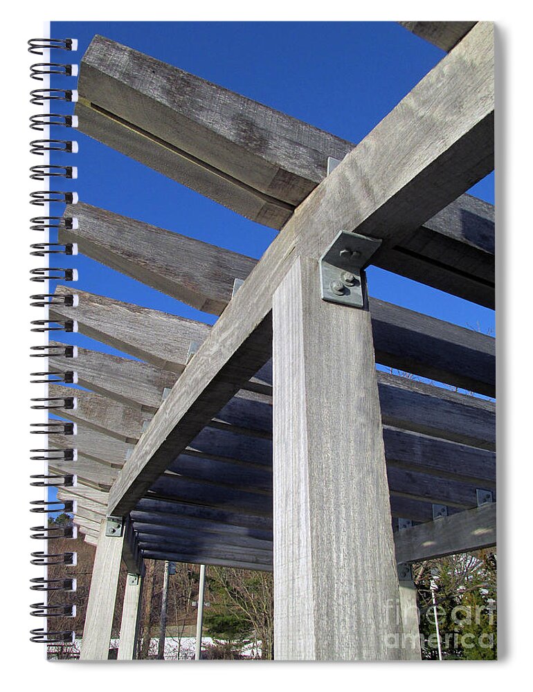 Pergola Spiral Notebook featuring the photograph Pergola by Lynellen Nielsen