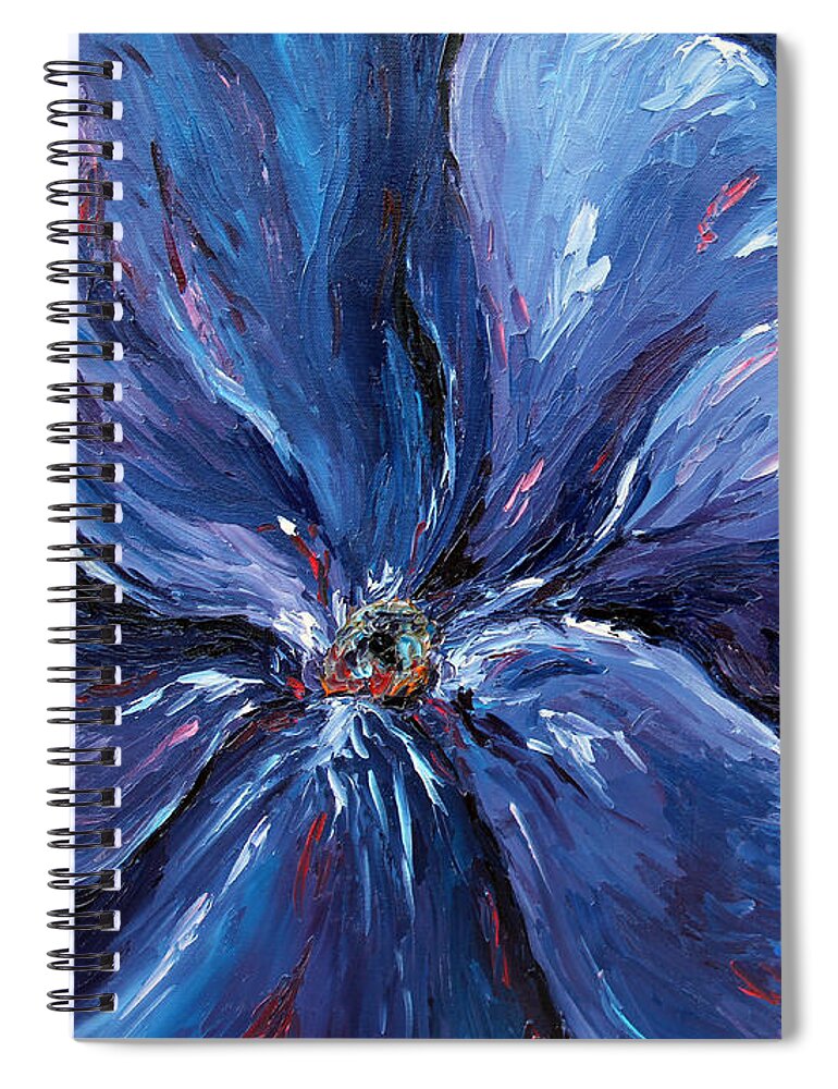 Flower Spiral Notebook featuring the painting Persevering Hope by Meaghan Troup