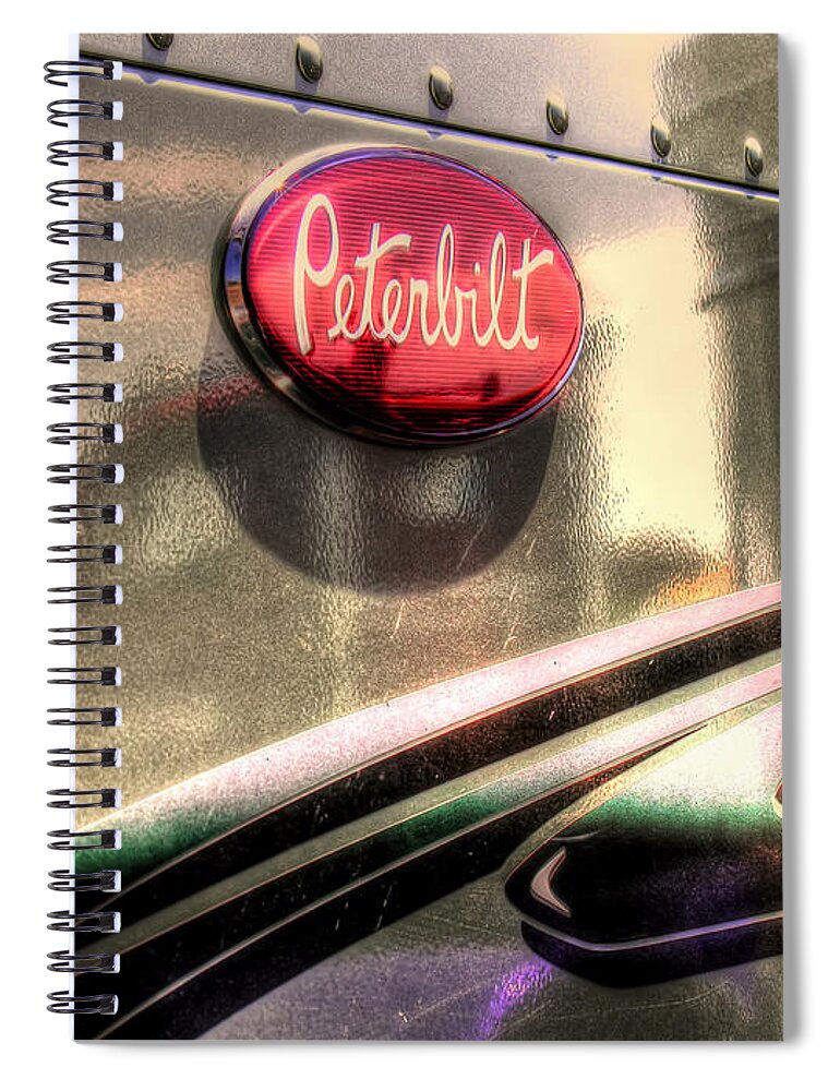 Peterbilt Spiral Notebook featuring the photograph Peterbilt by Adam Vance