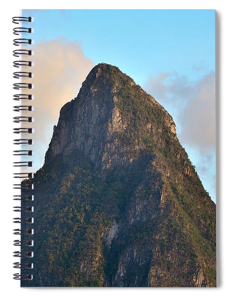 saint Lucia Spiral Notebook featuring the photograph Petit Piton - Saint Lucia by Brendan Reals