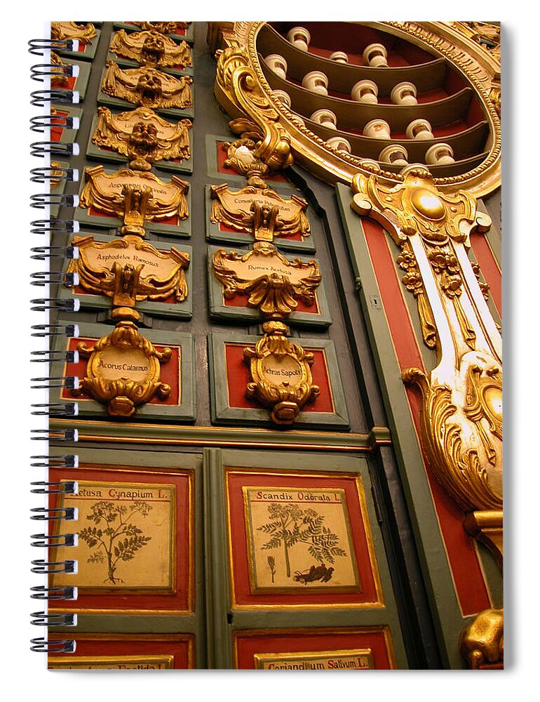 Madrid Spiral Notebook featuring the photograph Pharmacia Real by Michael Kirk