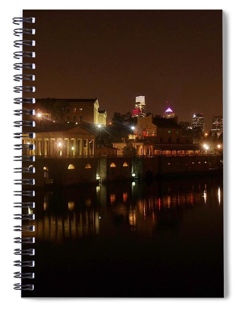 Philadelphia Spiral Notebook featuring the photograph Philadelphia from the Schuykill by Ed Sweeney