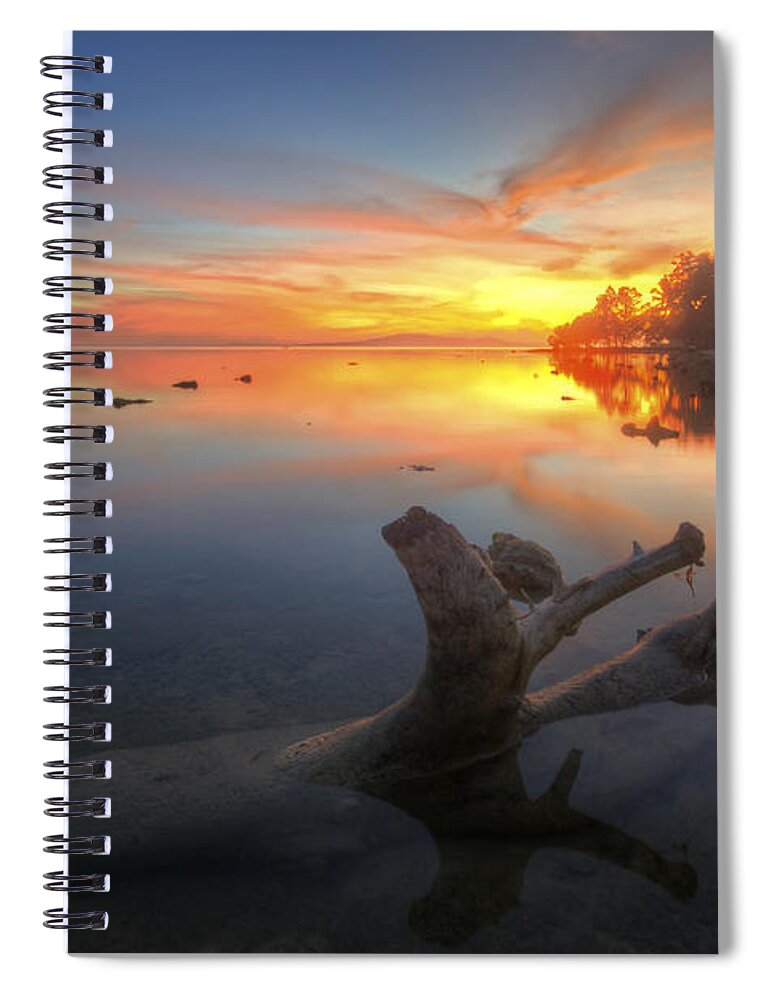 Yhun Suarez Spiral Notebook featuring the photograph Phoenix Nights 2.0 by Yhun Suarez