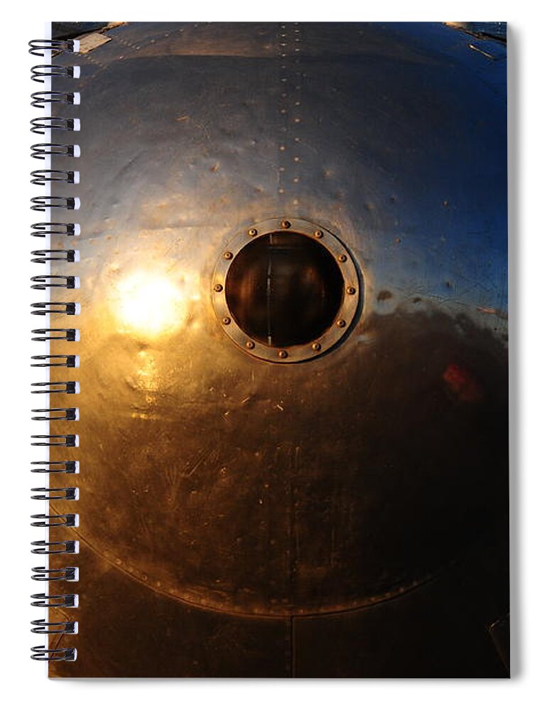 Aeroplane Nose Phoenix Plane Spiral Notebook featuring the photograph Phoenix nose by Susie Rieple
