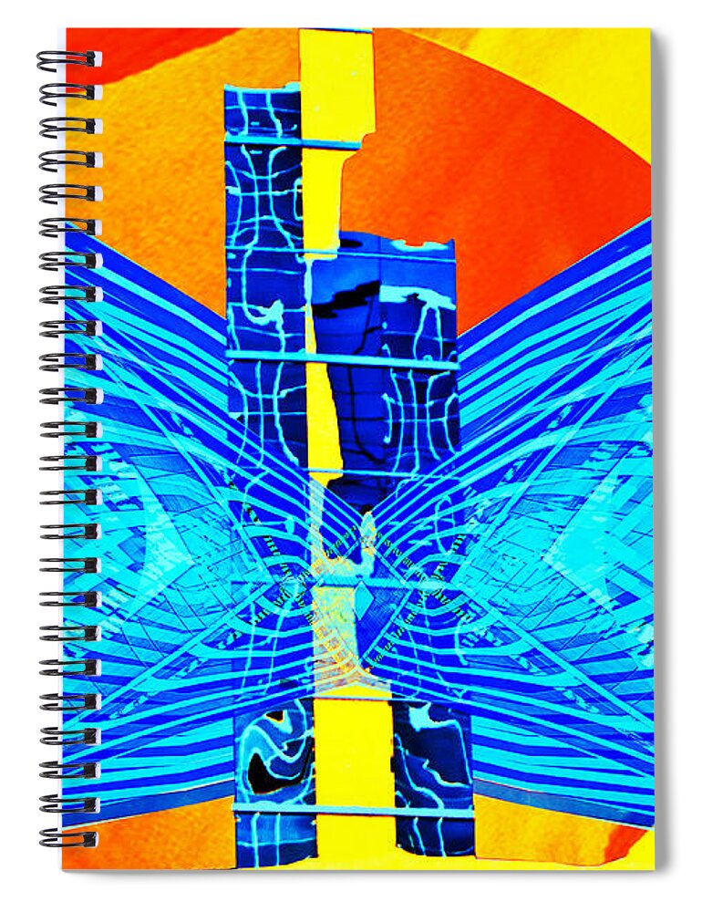Phoenix Spiral Notebook featuring the digital art Phoenix Rising by Georgianne Giese
