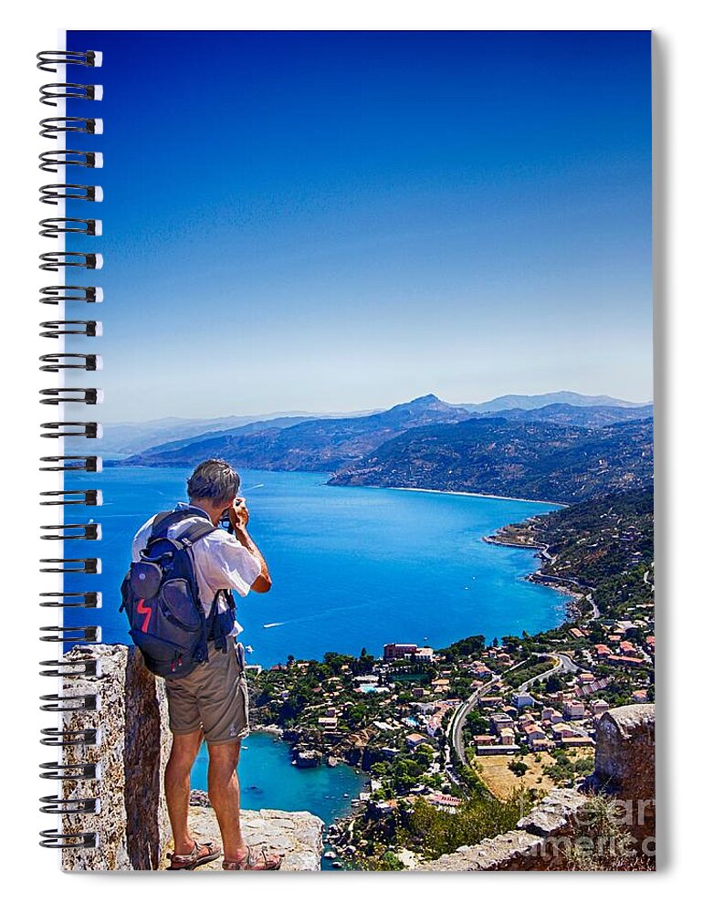 Photographer Spiral Notebook featuring the photograph Photographer inspired by beauty by Stefano Senise