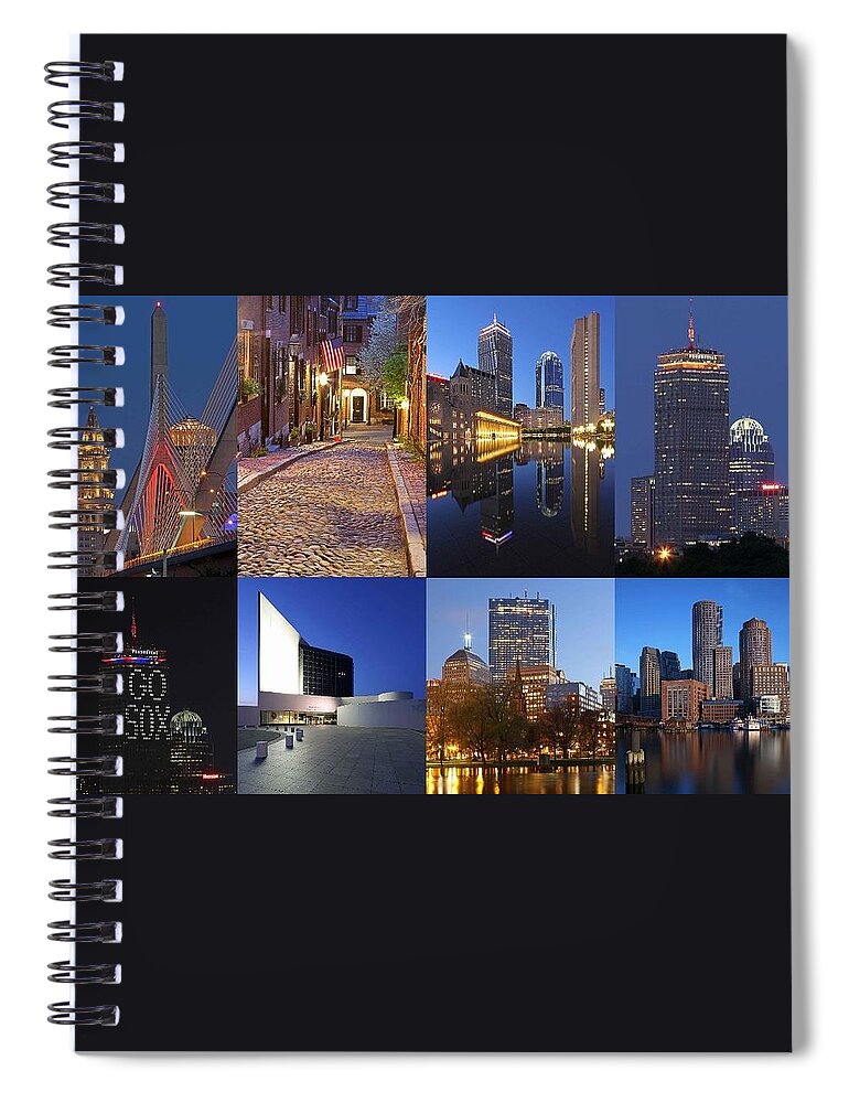 Boston Spiral Notebook featuring the photograph Photos of Boston by Juergen Roth