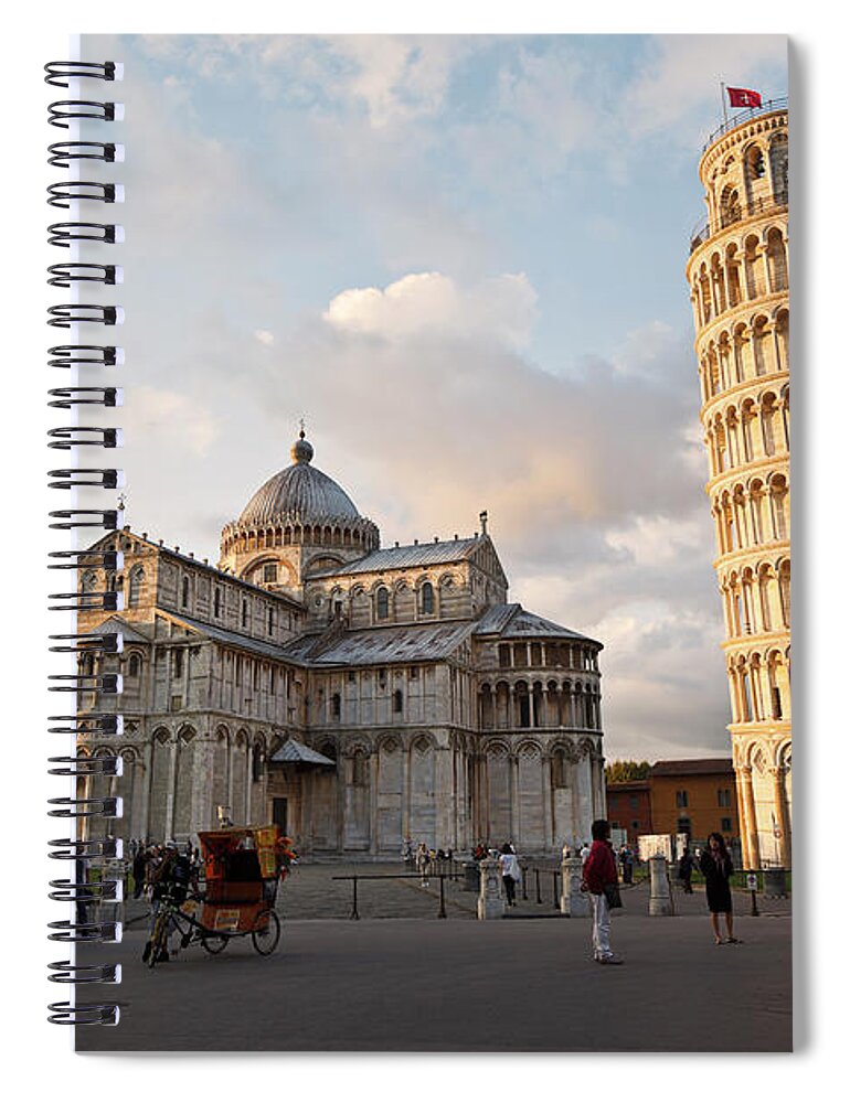 Outdoors Spiral Notebook featuring the photograph Piazza Dei Miracoli In Pisa by Luis Davilla