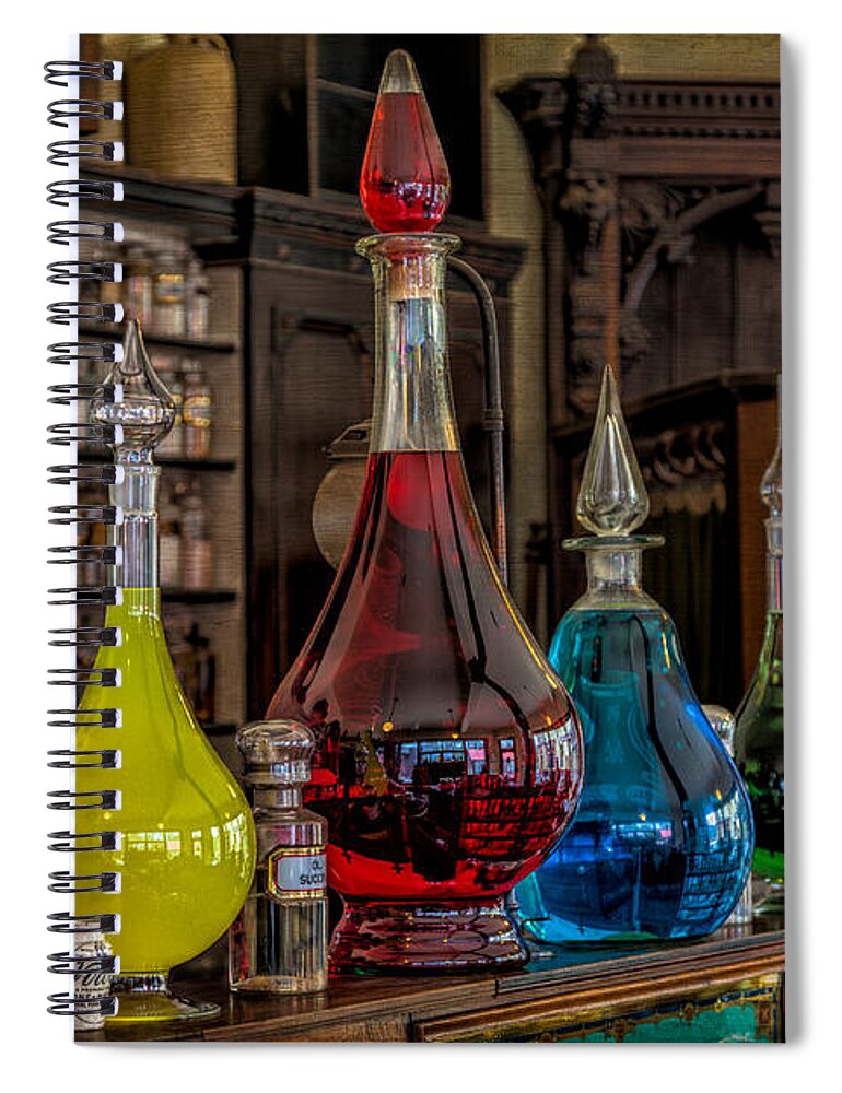 Medicine Spiral Notebook featuring the photograph Pick An Elixir by Adrian Evans