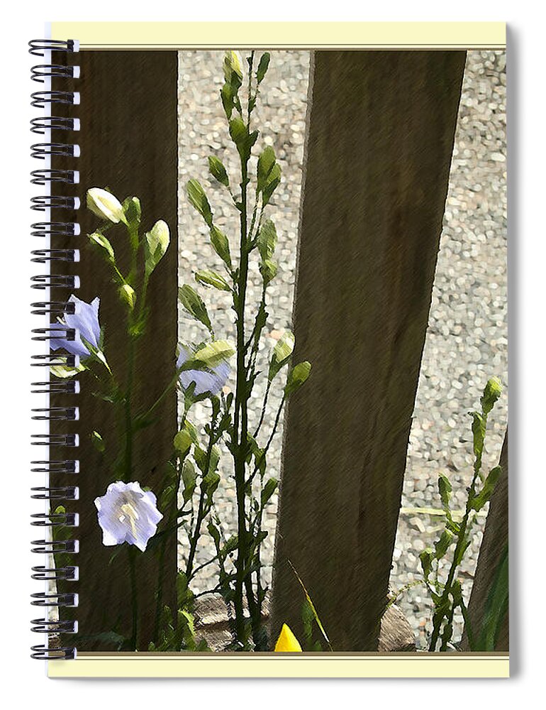 Picket Fence Spiral Notebook featuring the digital art Picket Fence by Victoria Harrington
