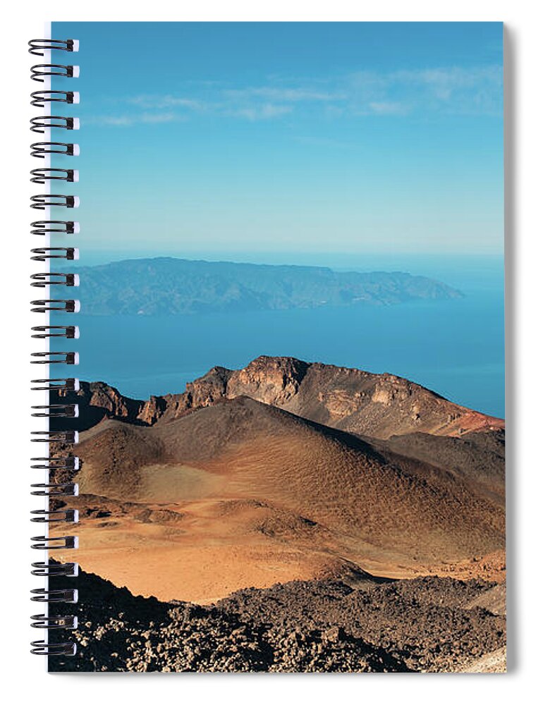 Scenics Spiral Notebook featuring the photograph Pico Viejo Volcano by Arsenio Marrero