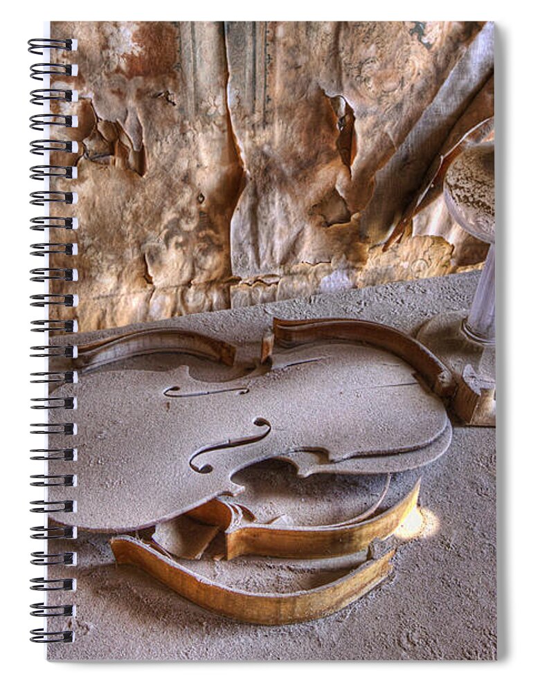 Travel Spiral Notebook featuring the photograph Pieces of Music by Crystal Nederman
