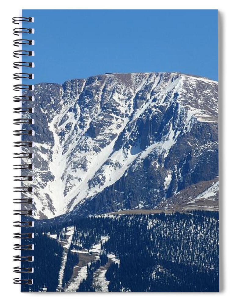 Colorado Spiral Notebook featuring the photograph Pikes Peak Close-up by Marilyn Burton
