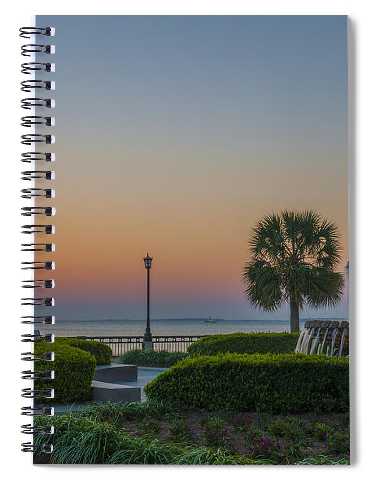 Pineapple Fountain Spiral Notebook featuring the photograph Dawns Light by Dale Powell