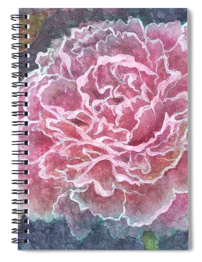 Water Http://fineartamerica.com/images-medium/pink-beauty-barbara-jewell.jpg?timestamp=1338949785color Paintings Spiral Notebook featuring the painting Pink Beauty by Barbara Jewell