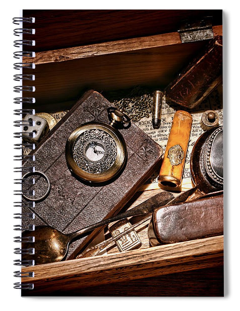 Keepsake Spiral Notebook featuring the photograph Pioneer Keepsake Box by Olivier Le Queinec