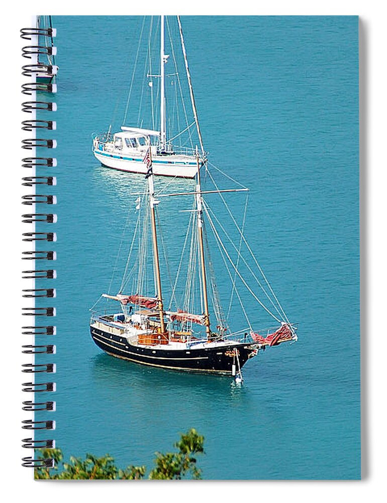 St Thomas Spiral Notebook featuring the photograph Pirate Ship by Aimee L Maher ALM GALLERY