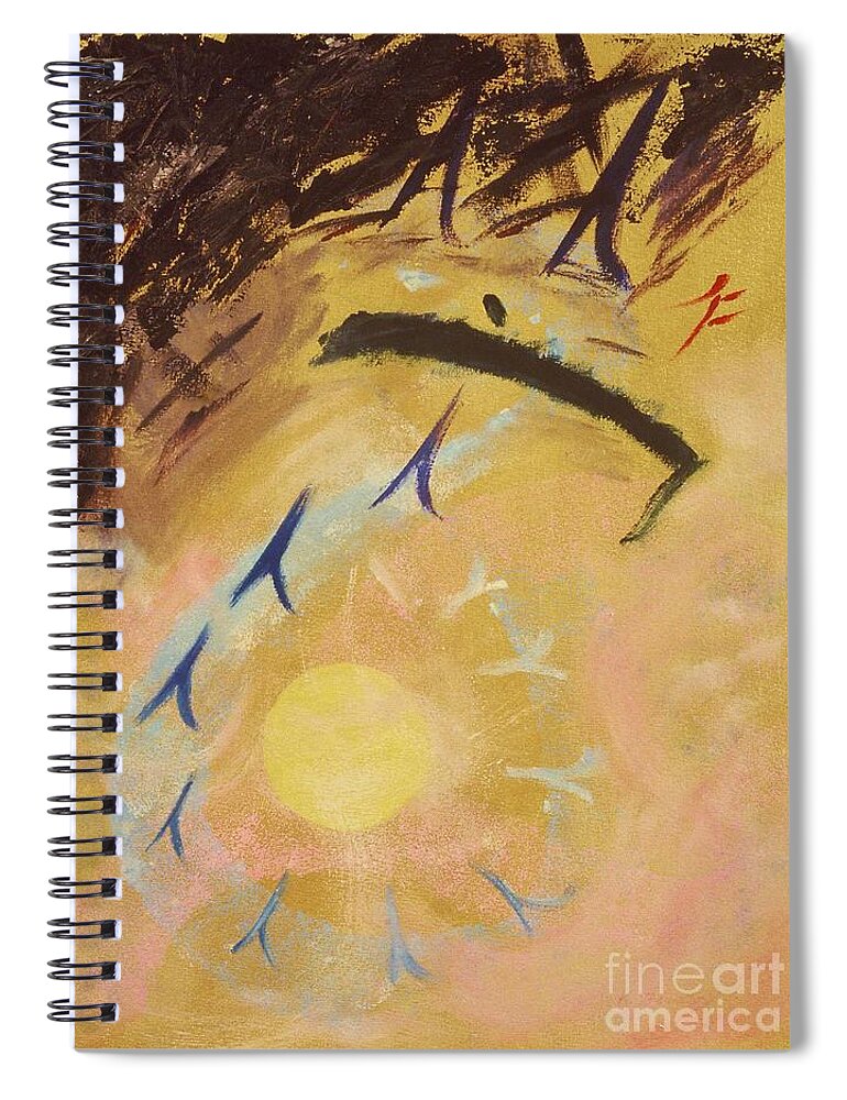 Painting Spiral Notebook featuring the painting Place of Light by Karen Francis
